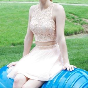 Blush pink dress / Prom, Homecoming, wedding, etc